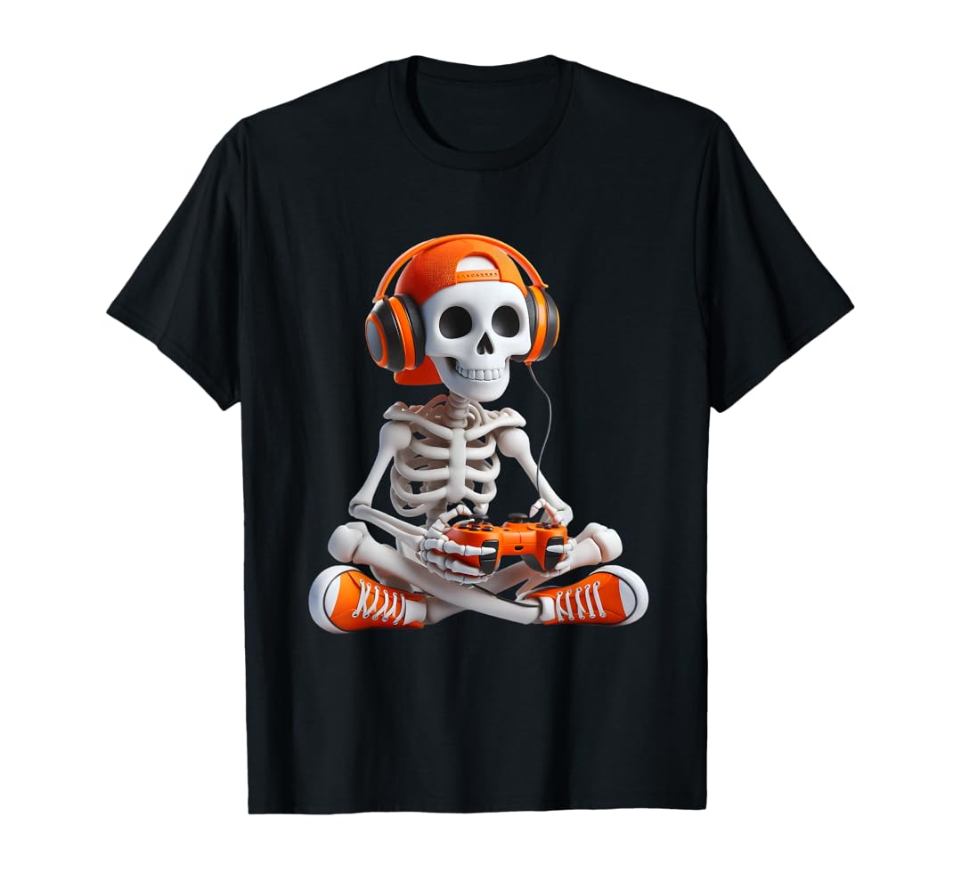 Amazon.com: Gaming Skeleton Halloween Gamer Video Games Boys